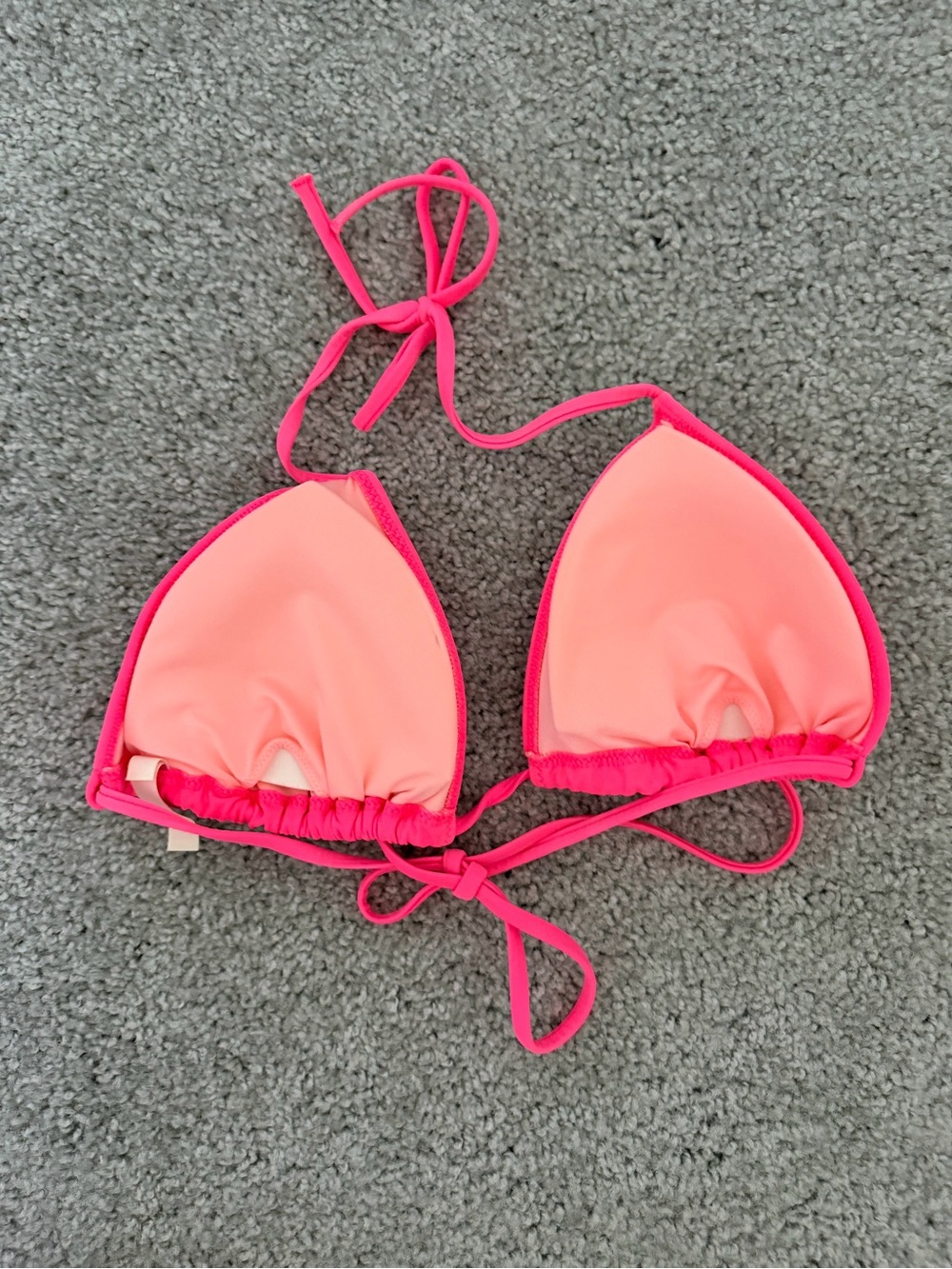 Victoria's Secret Neon Pink Triangle Bikini Top - Picture 2 of 3